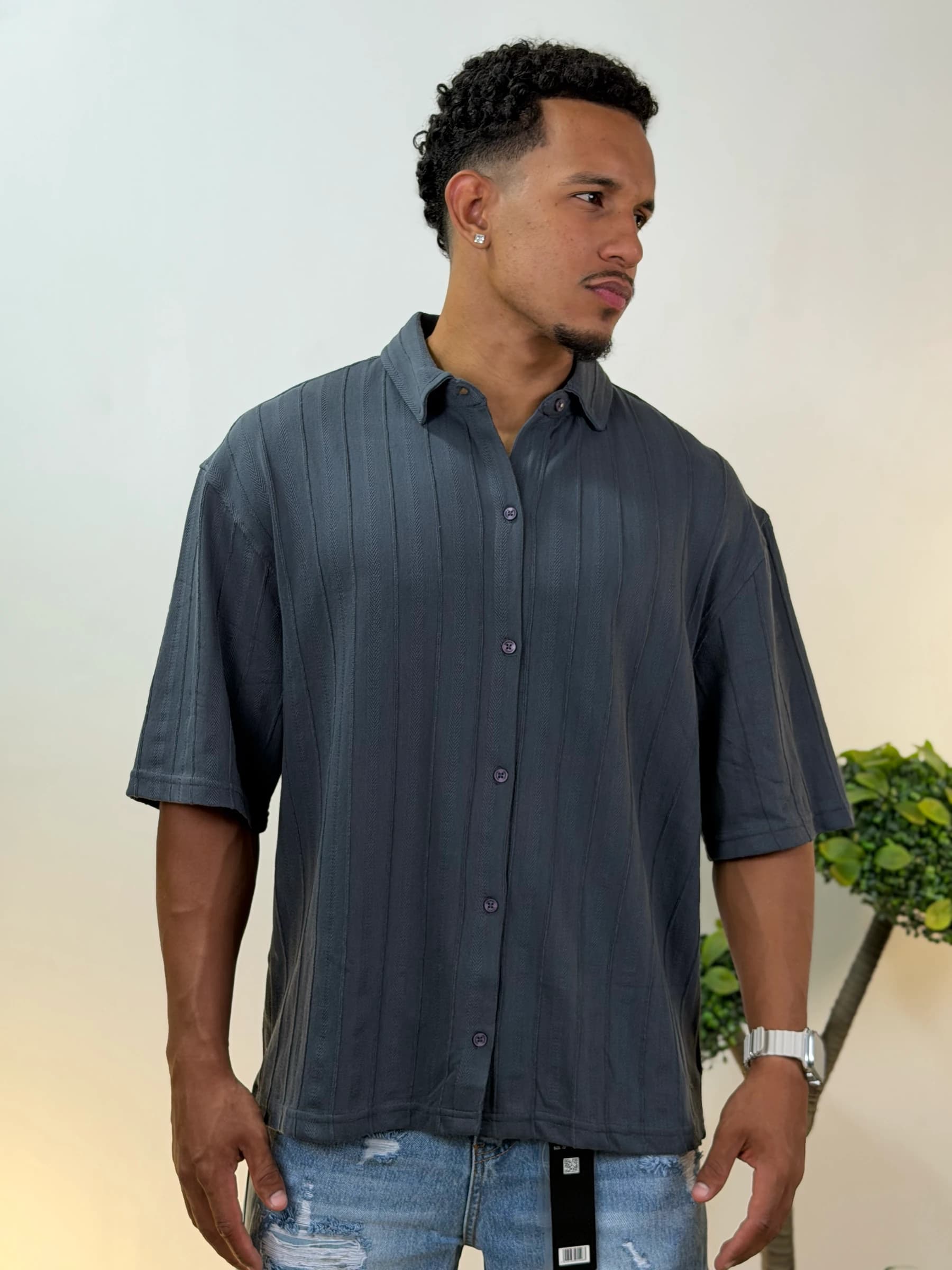 Vista 1 de Camisa Estivaneli en gris