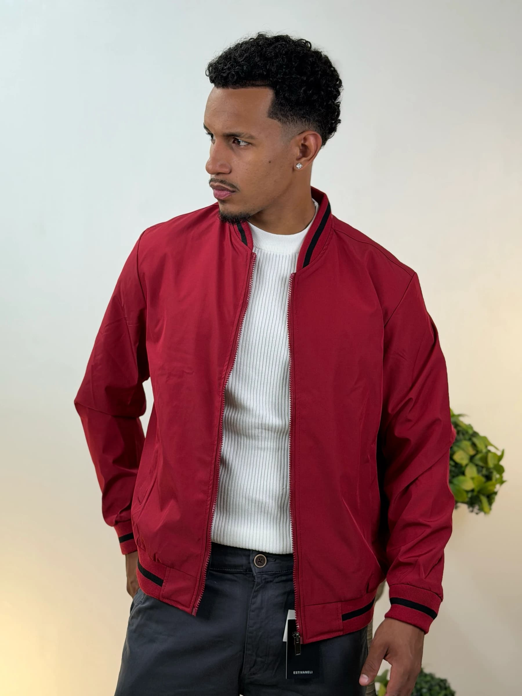 Vista 1 de Chaqueta Estivaneli en vinotinto